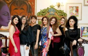 Maria Wasti,Sara Ali, Sadaf Malaterre, Frieha Altaf, Sarah Khan,Sanam Agha and Angeline Malik