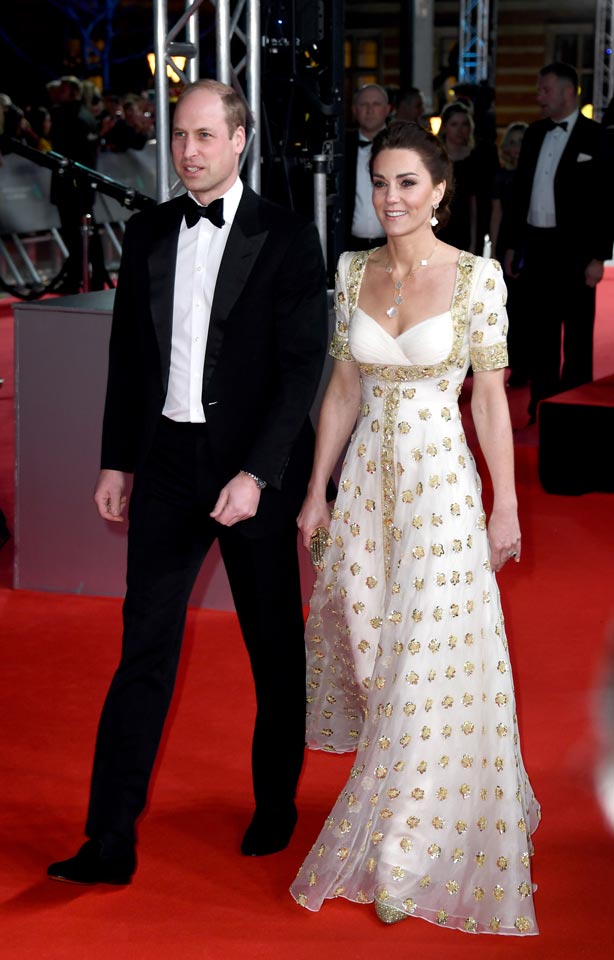 The Duke of Cambridge and the Duchess of Cambridge in Alexander McQueen