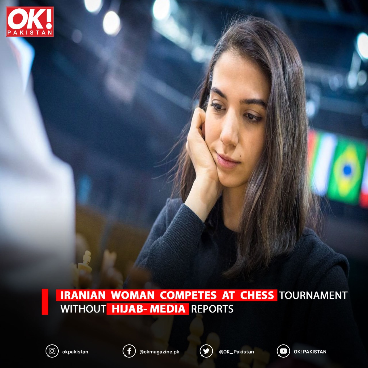 Iranian woman competes at chess tournament without hijab- media