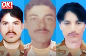 IN BALOCHISTAN, THREE SOLDIERS DIED AFTER COMING UNDER FIRE FROM INSURGENTS.