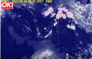 THE VICIOUS BIPARJOY, LOCATED ABOUT 900 KILOMETERS SOUTH OF KARACHI