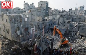 ISRAEL BOMBS GAZA AS FOREIGN LEADERS PLEAD FOR A TRUCE TO ALLOW AID IN.